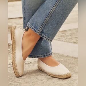 (1) Ana mint taupe Spadrille flat for women